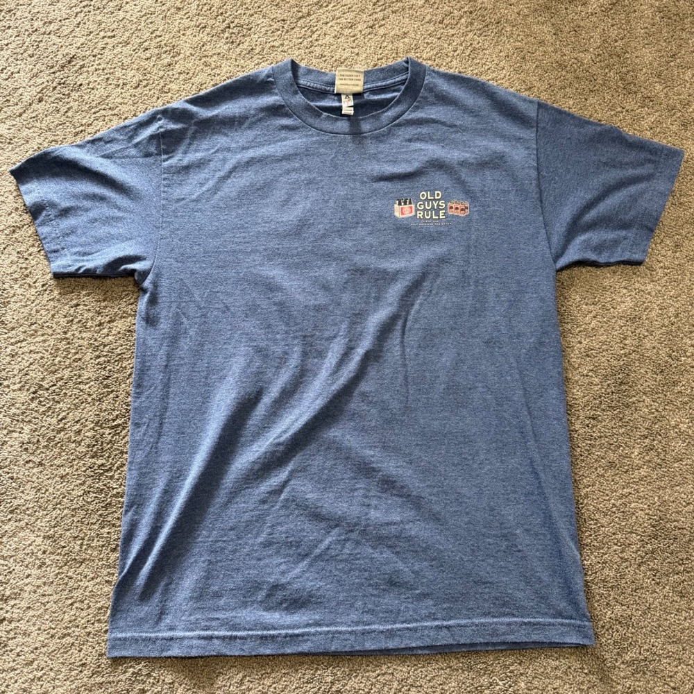 Old Guys Rule T-Shirt‎ Mens Blue Six of One Graphic Tee